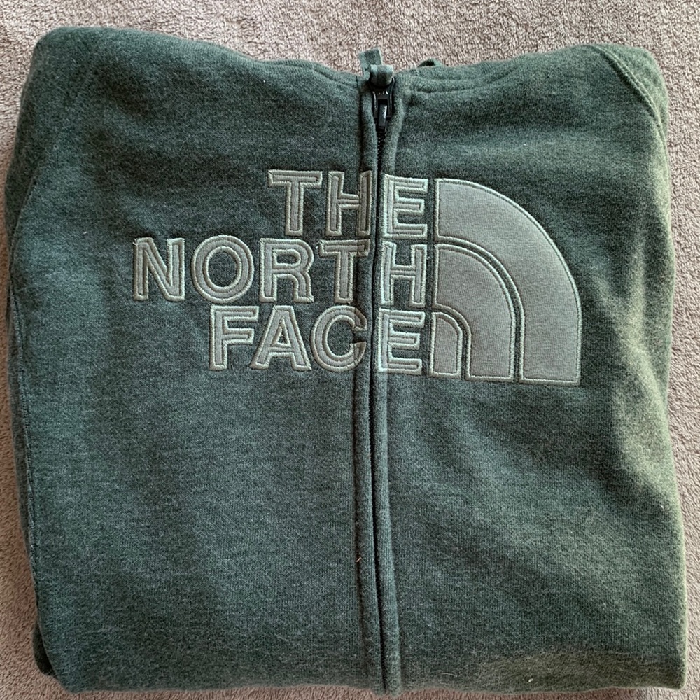 Women’s The North Face green zip up hoodie. Size S/P. NWT